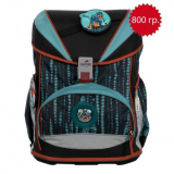 Школьный ранец 8405, расцветки Динозавр Рекс,  ErgoFlex Buttons (800 гр.)