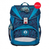 Школьный ранец 8405, расцветки Скорость в ночи,  ErgoFlex Buttons (800 гр.)